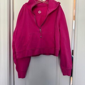 lululemon athletica bright Pink Women's Quarter zip Scuba M